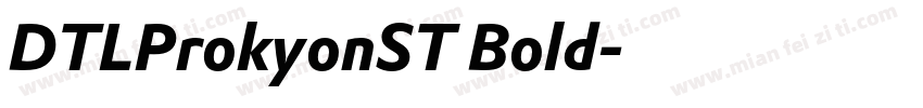 DTLProkyonST Bold字体转换